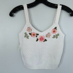 Alice + Olivia Brigida Embroidered Tank Top